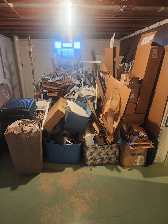 Roll-off dumpster container at job site for 20 Yard Dumpster Rental in Rockwood